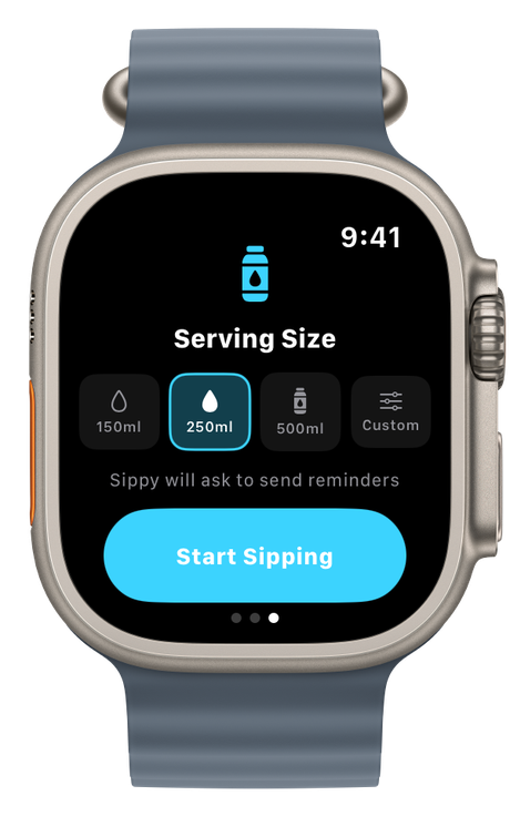 Choosing a serving size in Sippy